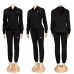 Special Offer Alo Yoga Women's Loungewear Sets Signature Logo Design in Black White with Comfortable Fit for Active Fashionistas #A58991