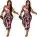 Vibrant Gucci Inspired Abstract Print Sports Braamp; Leggings Set - Women's High-Fashion Activewear Ensemble for Bold Style #A54160